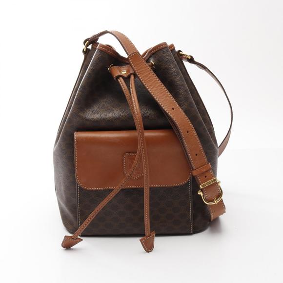 Celine Brown Leather Shoulder Macadam Bag - Picture 1 of 7